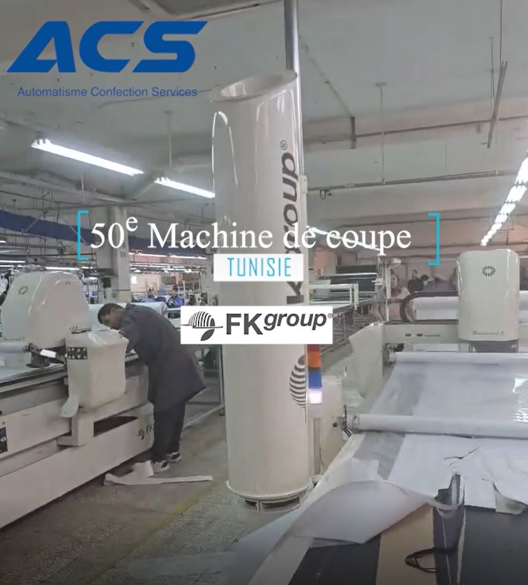 Installation de la 50e machine de coupe